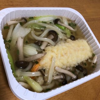 カトキチのえび天うどんをアレンジ